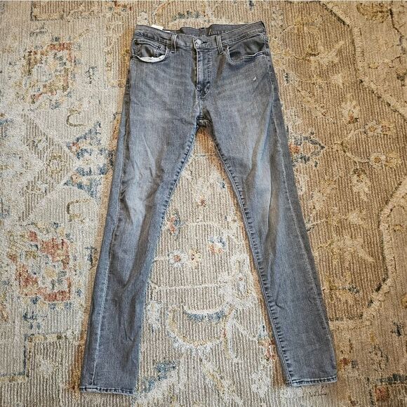 Levis Premium BIG E gray Jeans. 512 33 X 32" Inseam - Picture 4 of 9